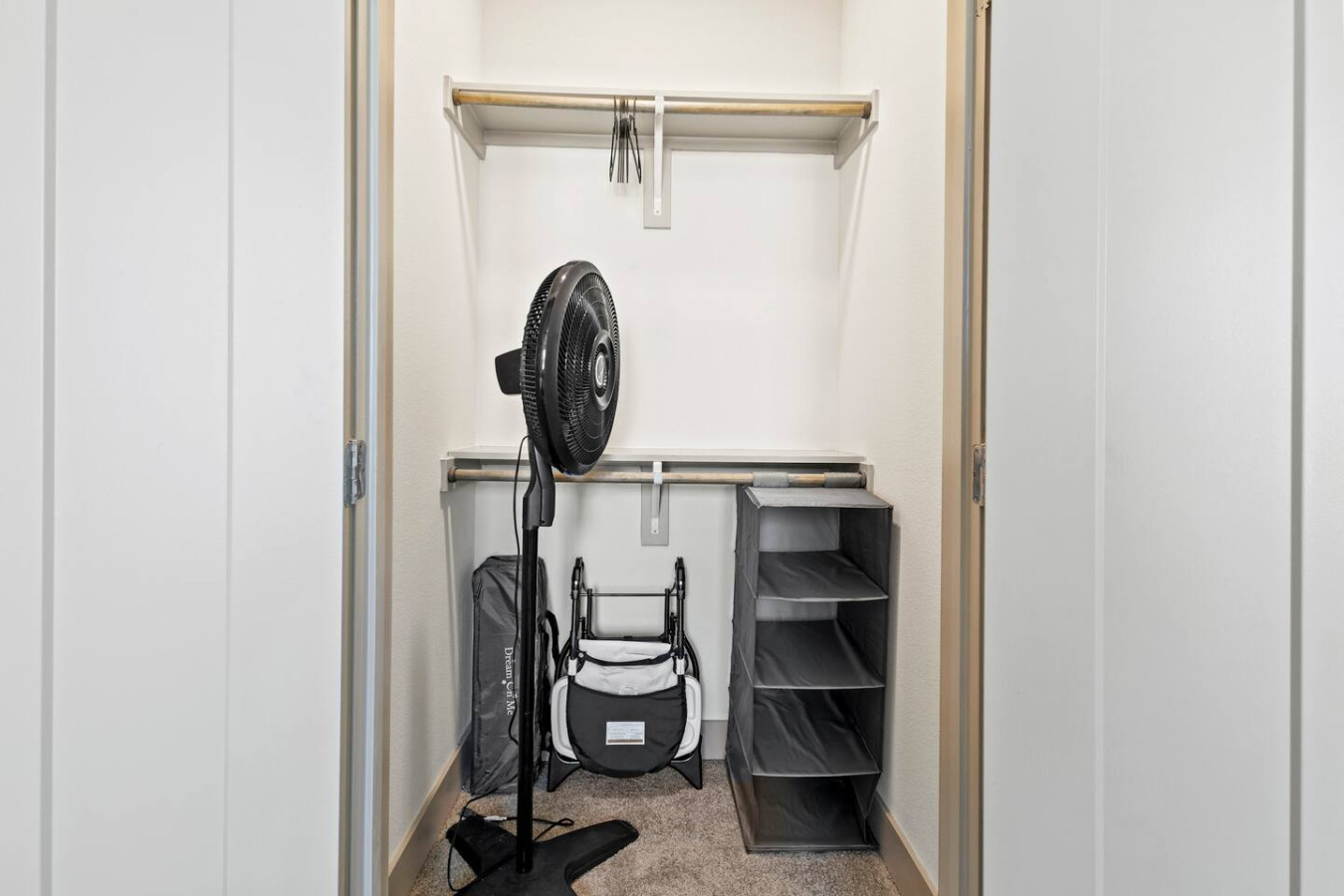 Generously-sized closet space, offering plenty of room to store your belongings, keeping the bedroom clutter-free.