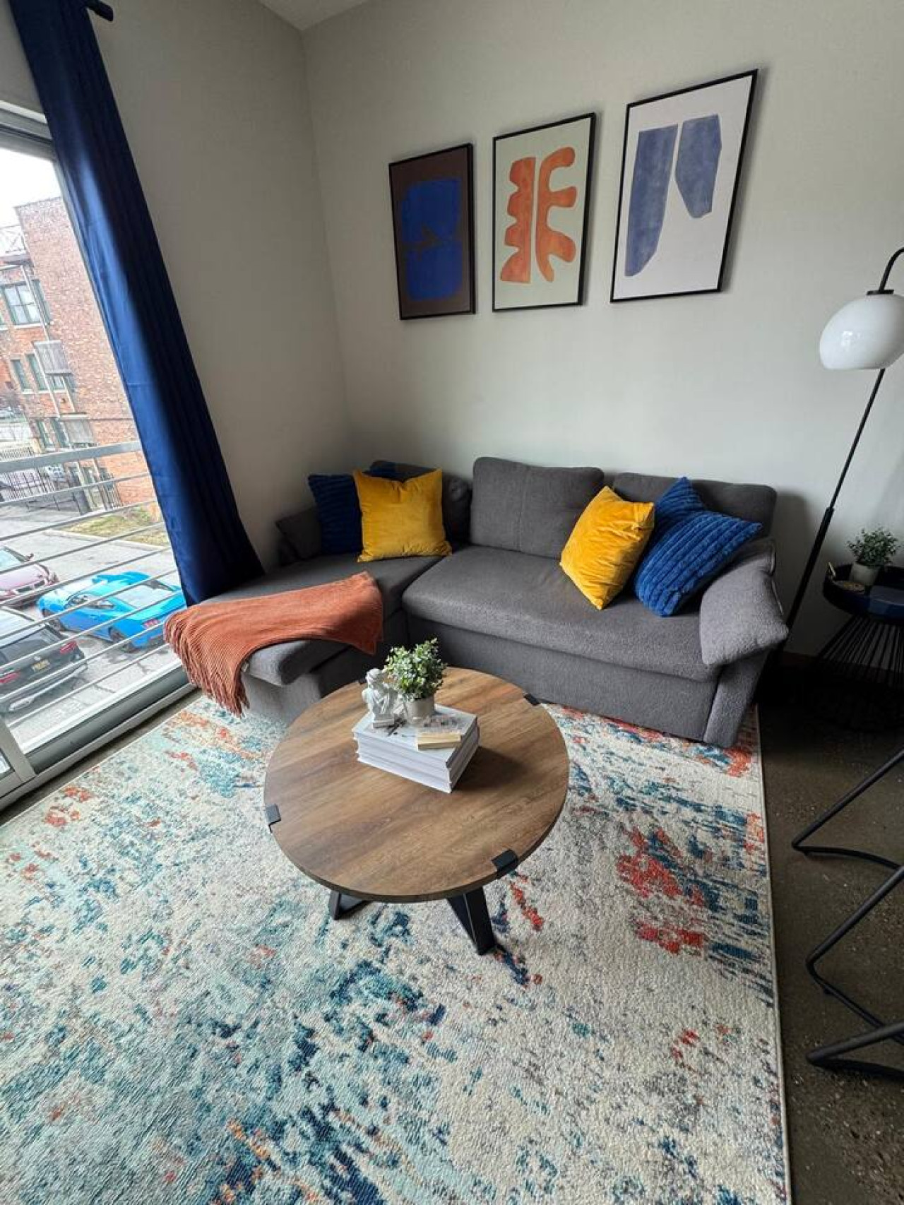 As you take a seat in the living room, the comfortable furniture and tasteful design make it easy to unwind.