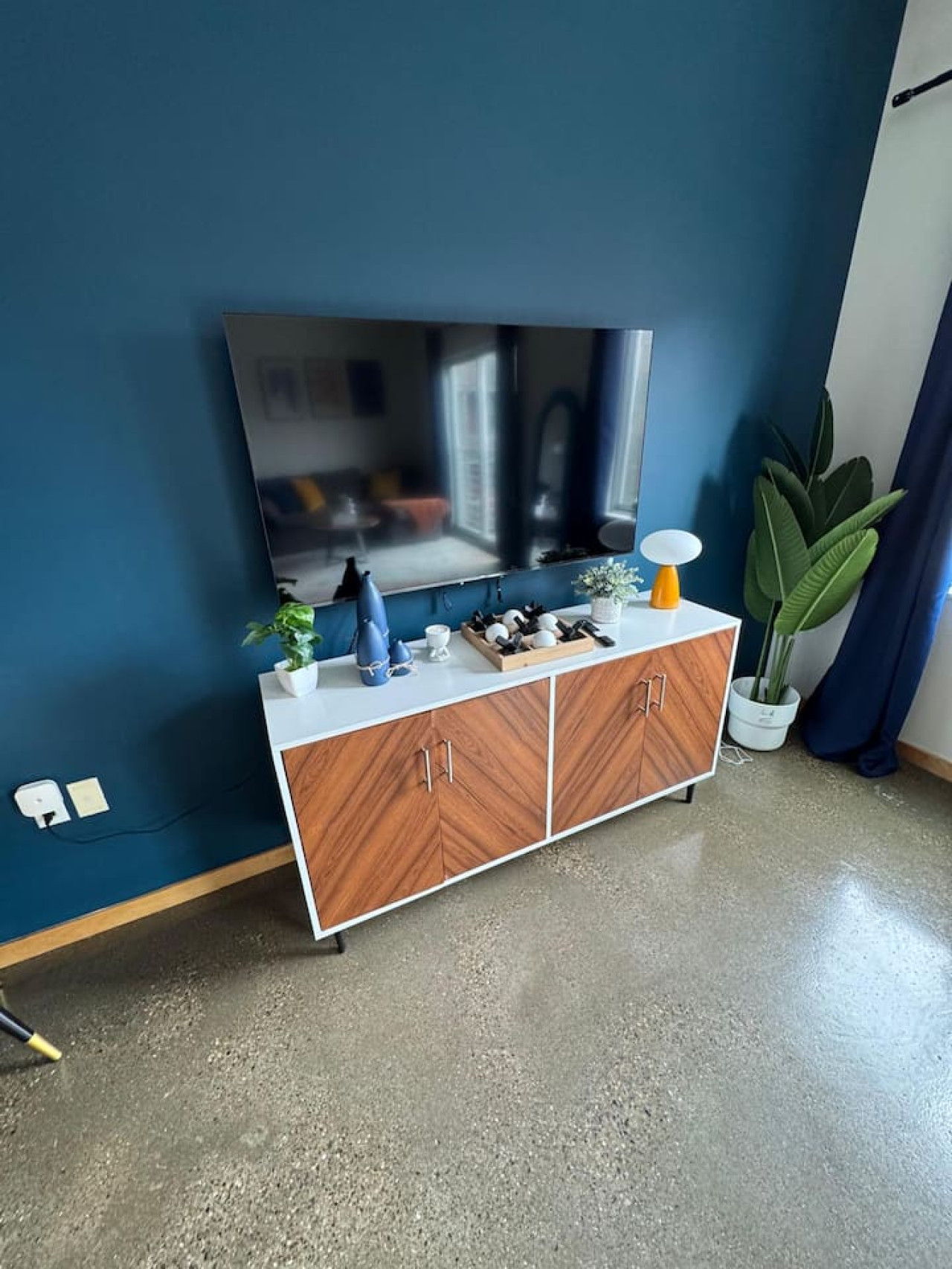 Relax in the living room and watch your favorite shows, lounging is a great way to unwind after a long day.