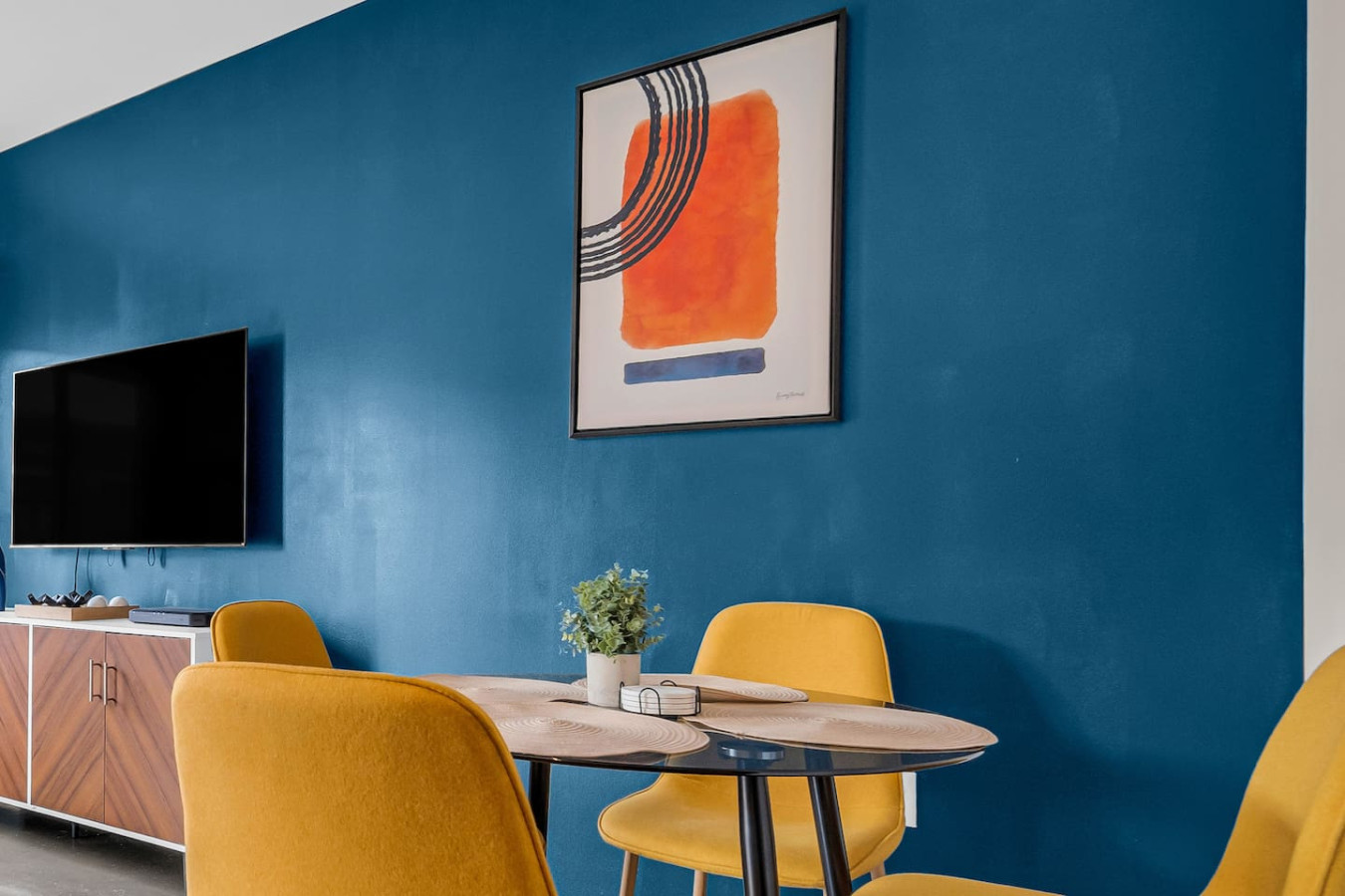 The dining area encourages you to gather with friends, enjoy a drink, and create lasting memories.