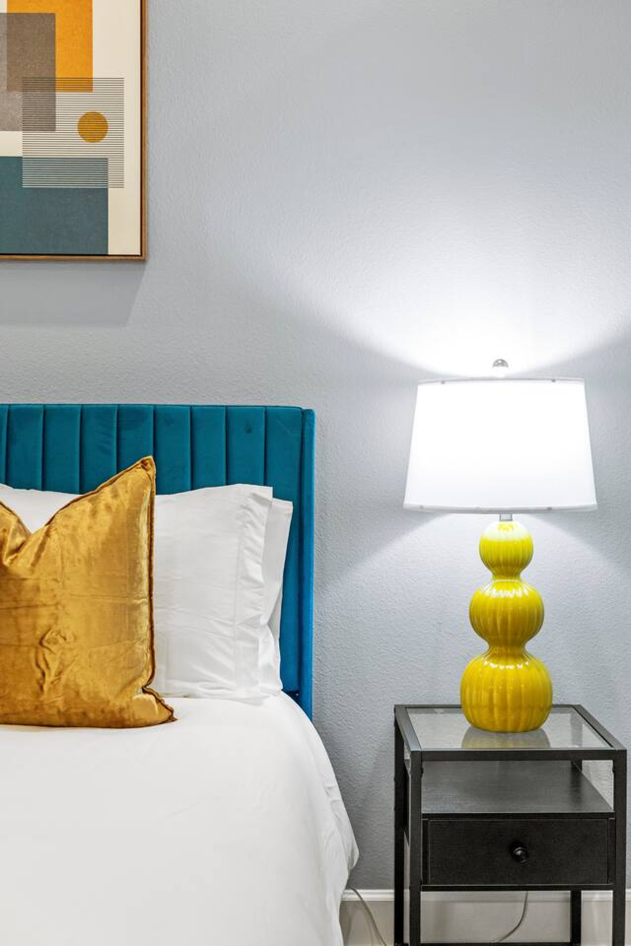 Golden Glow ✨ Statement Lamp + Modern Vibes