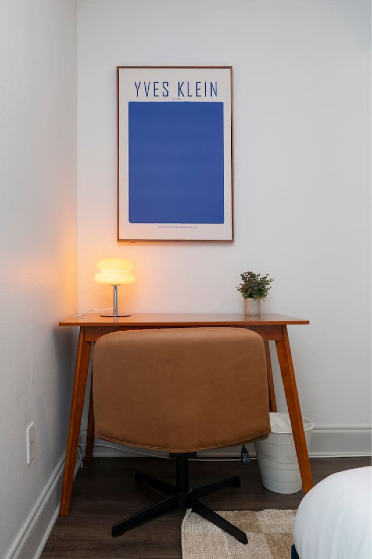 Cozy desk nook — perfect for remote work or planning your Tampa adventures