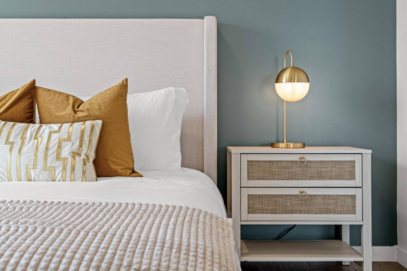 Spacious bedroom with stylish decor, perfect for unwinding after a day of exploring the local area.