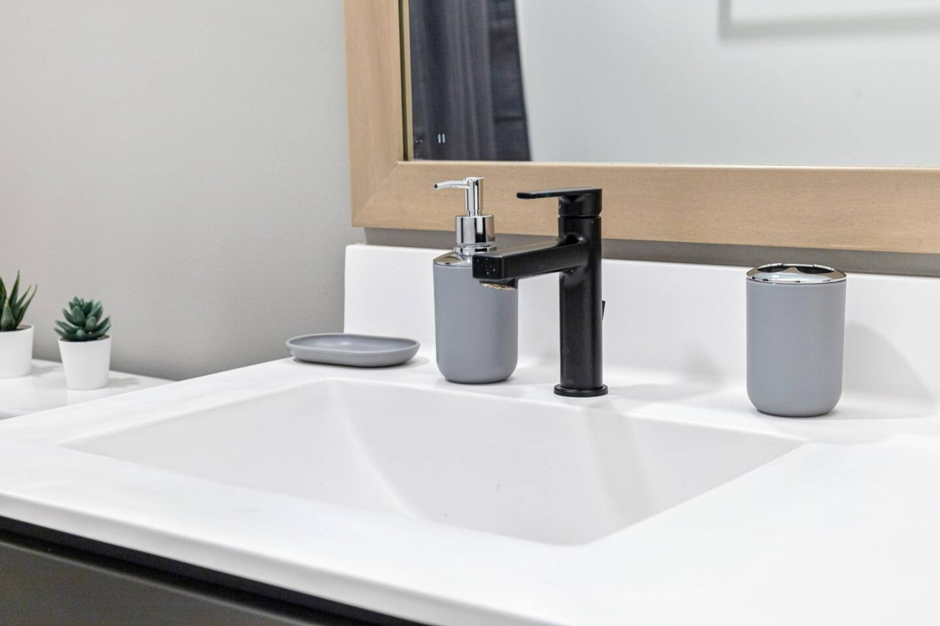 The bathroom is a private sanctuary, with a layout and features that make it the perfect place to rejuvenate.