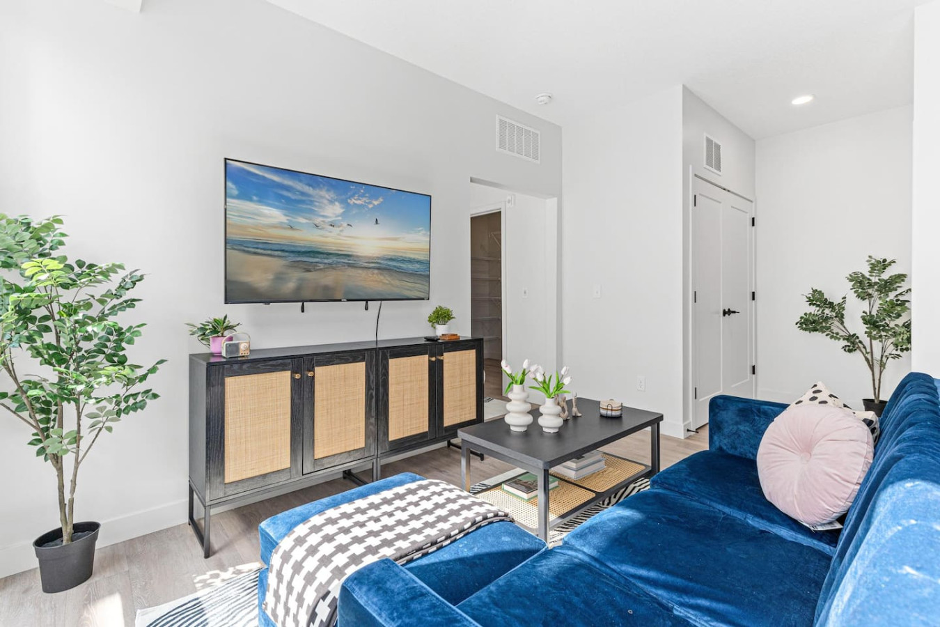 Movie night, upgraded! Stream in stunning clarity on our 55" 4K UHD Smart TV.