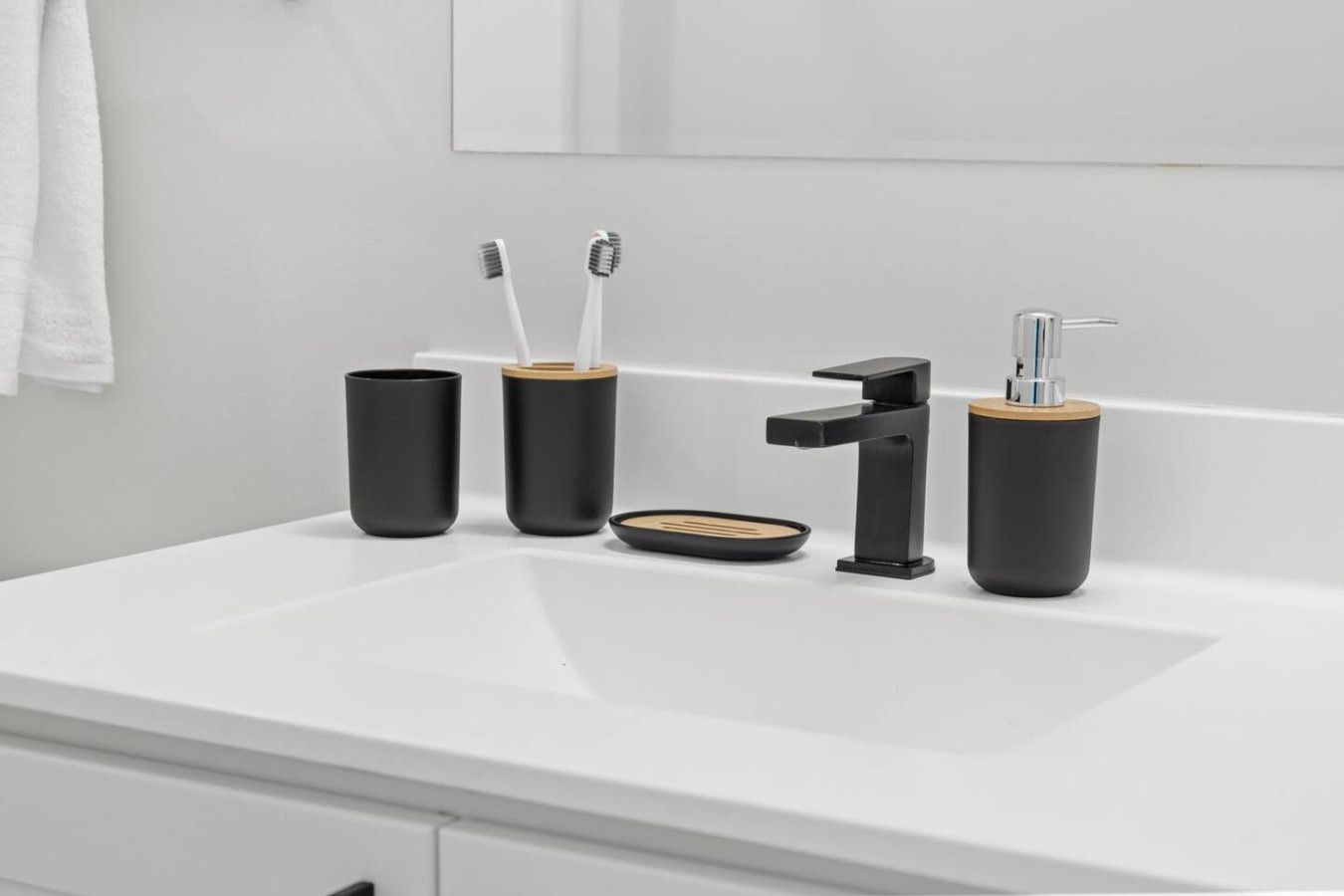 A fully prepared bathroom for a stress-free stay.