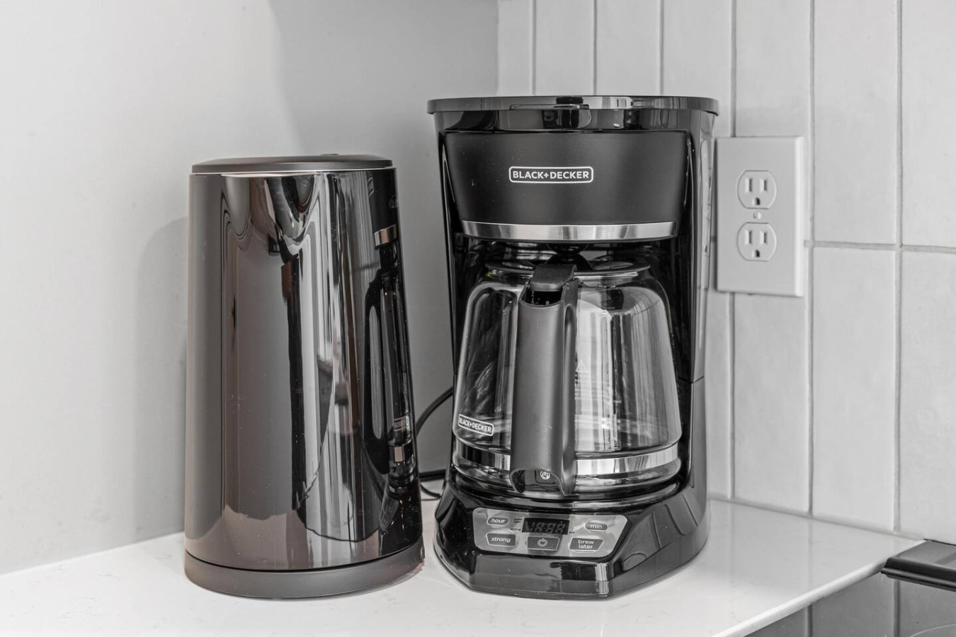 Coffee or tea? Our coffee maker and kettle have you covered for the perfect morning (or afternoon) pick-me-up.