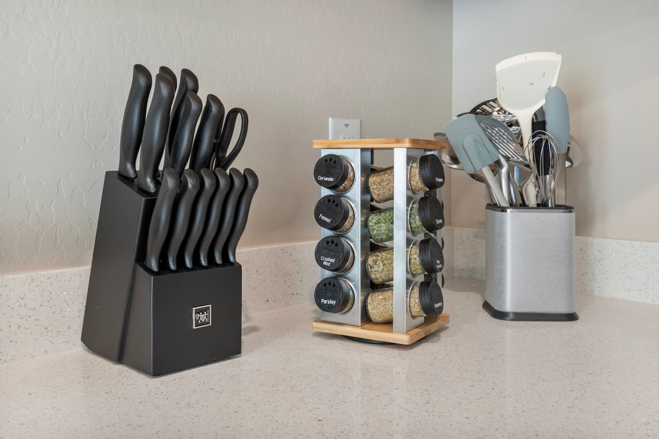 You can almost hear the sizzle of ingredients as you cook in the well-equipped kitchen, where every detail is designed for convenience.