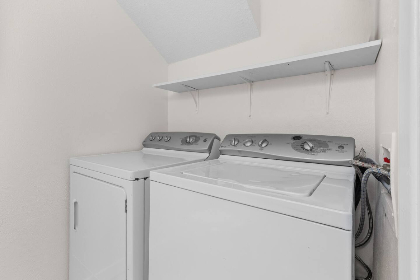 Full laundry setup—clean clothes anytime