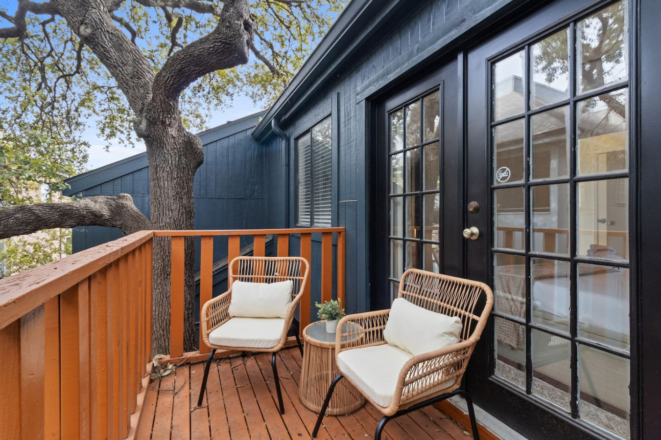 Private balcony off Bedroom 1