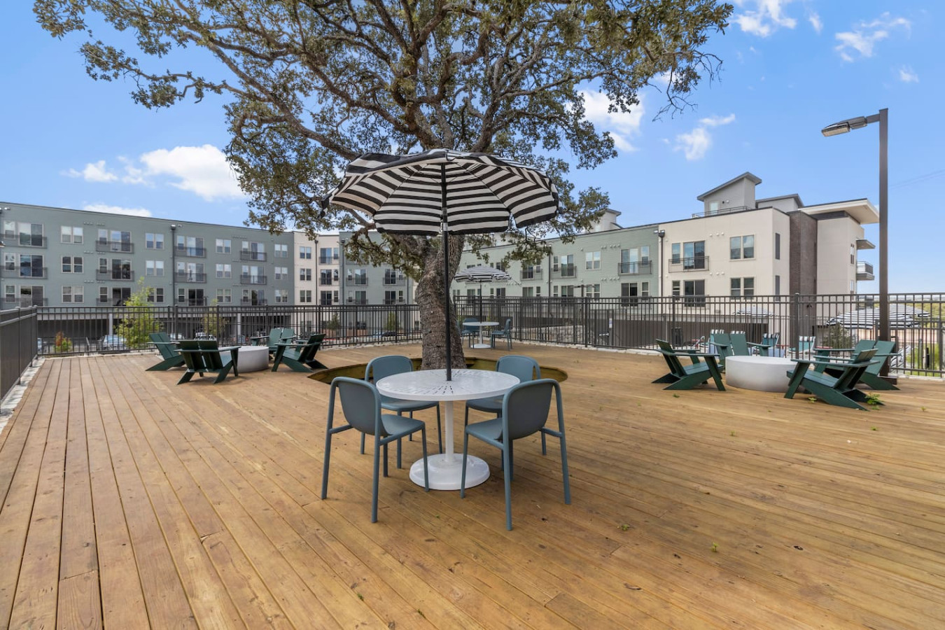 Step outside and let the comfy seating and light-filled decor melt your stress away.