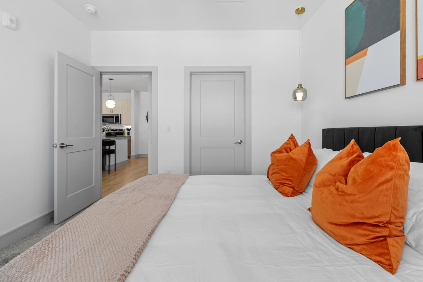 Experience the ultimate escape in this bedroom—a bed crafted for restful nights and a space that’s your personal oasis.