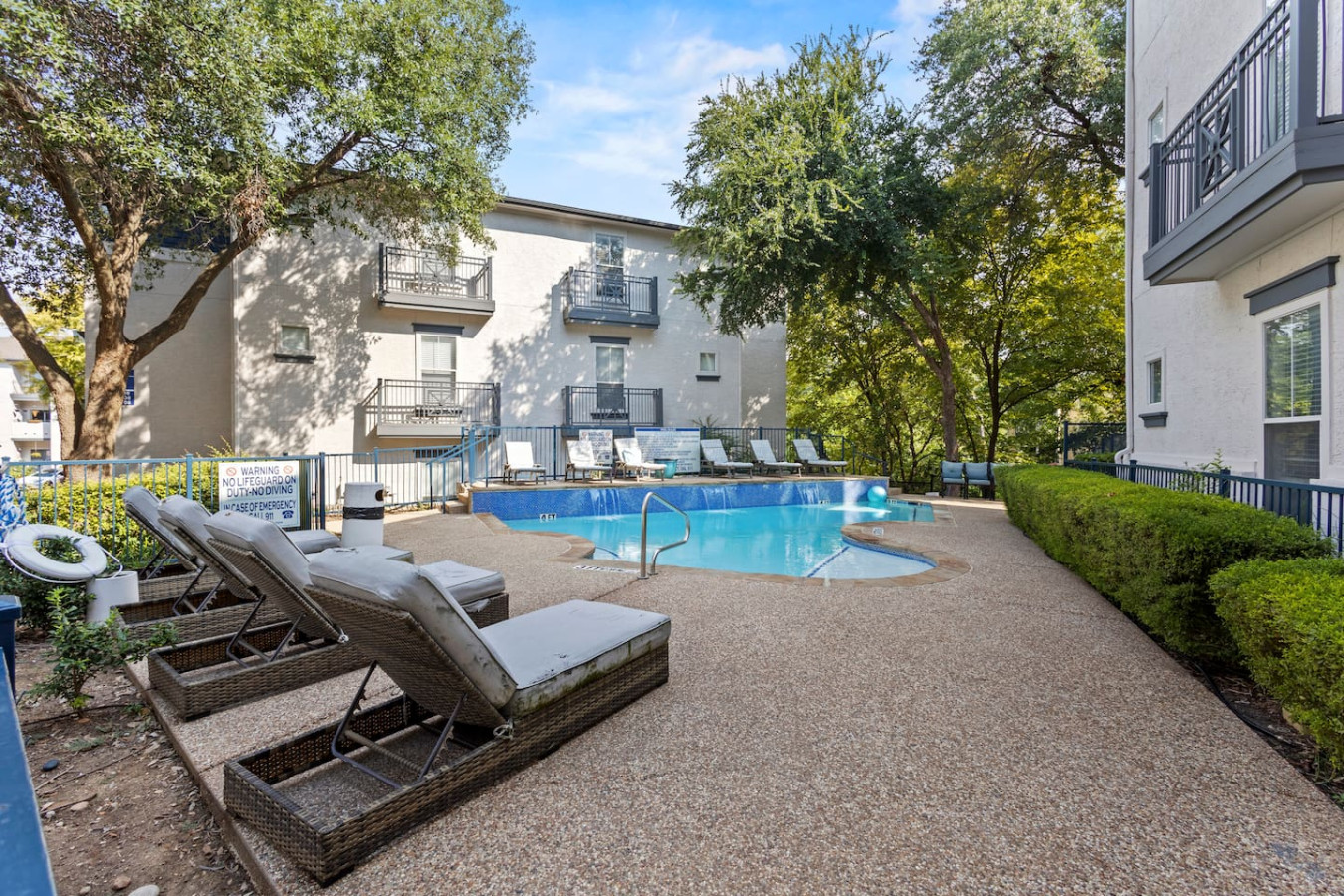 Swimming pool available, open during the summer months.