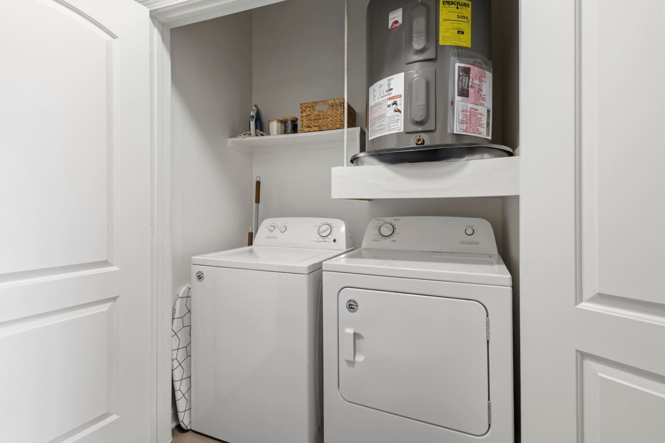 In-unit washing machine and dryer for your personal use