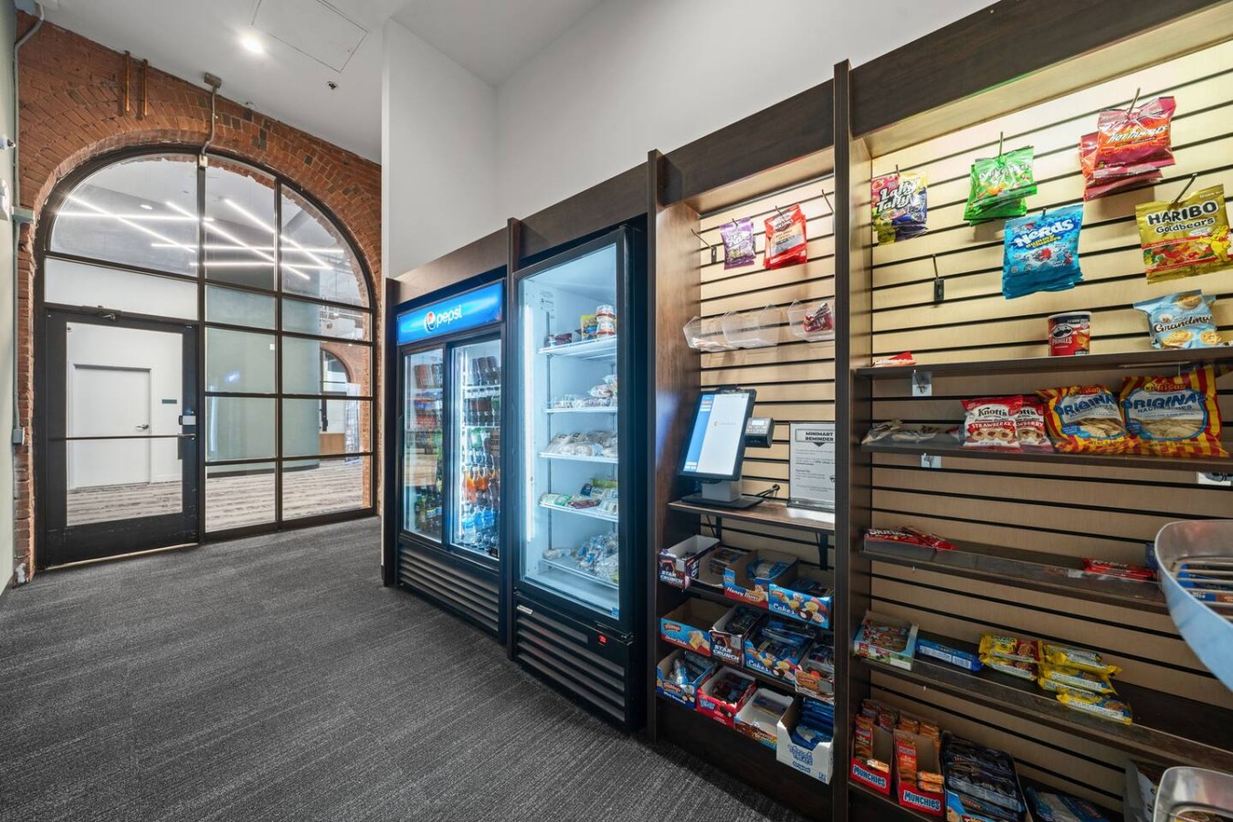 Ground floor mini mart. open 24/7.