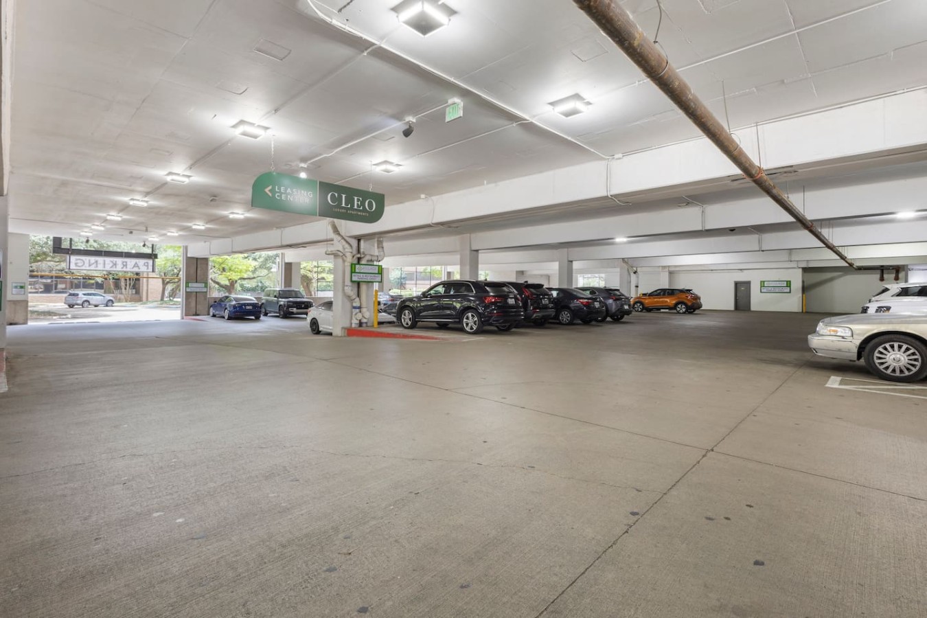 Secure on-site parking available for guests.