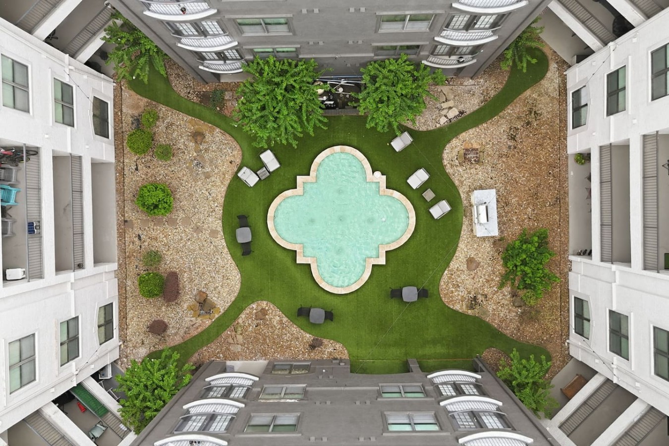 Courtyard View From Above