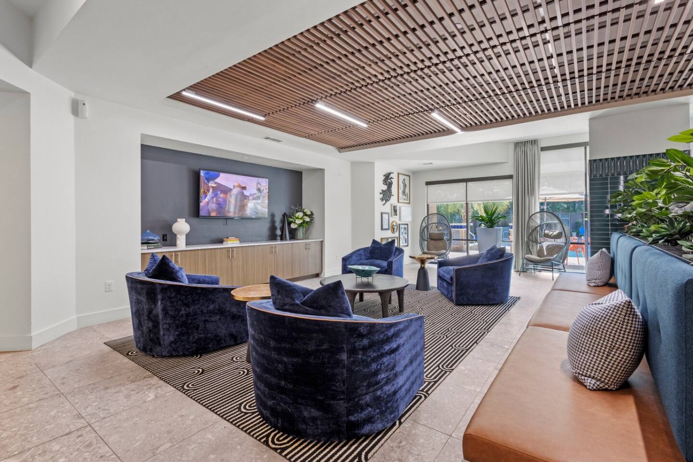 "Kick back in style—luxe seating made for modern socializing."