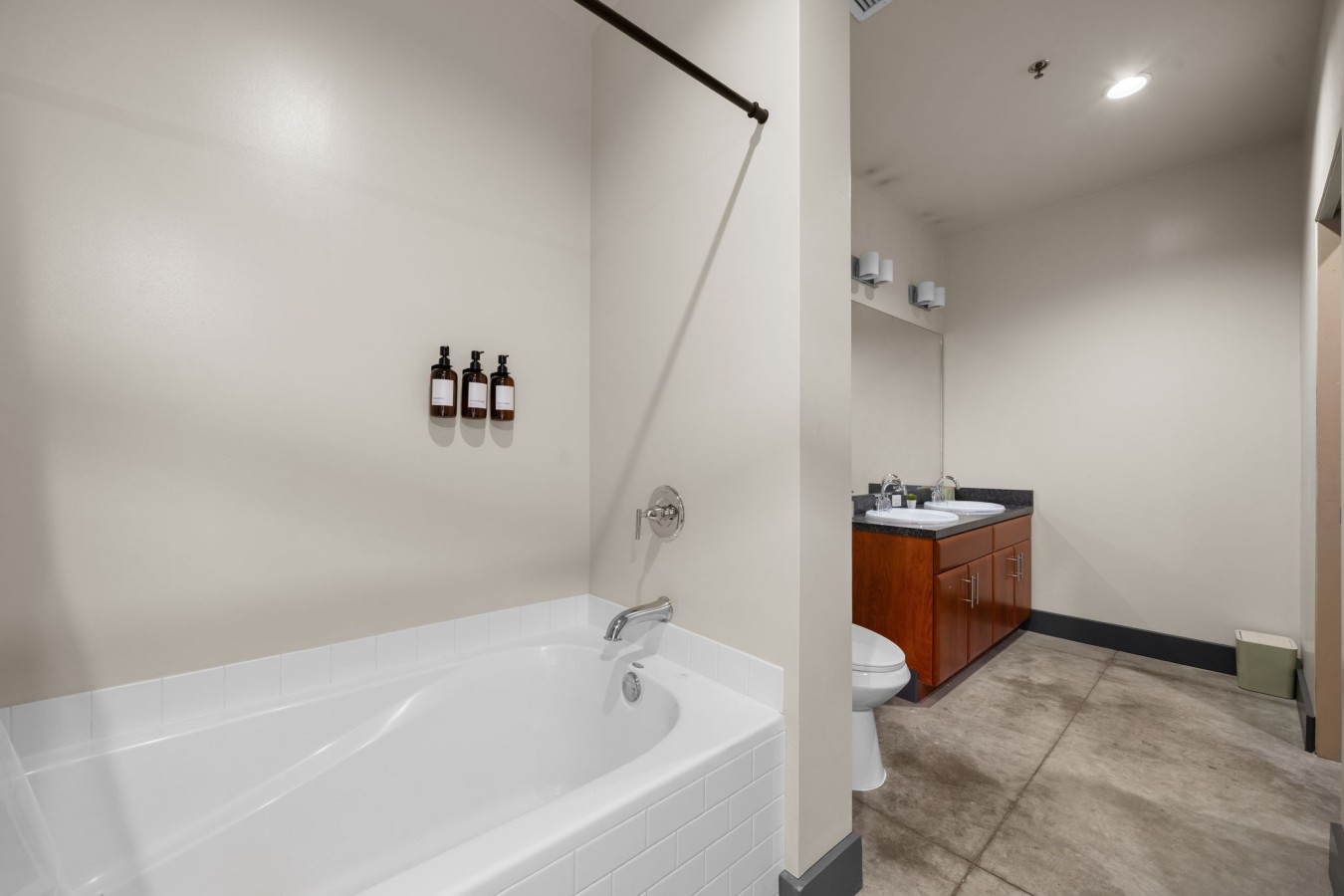 Shower or Soak – A versatile bathroom featuring both a shower and tub for added comfort.