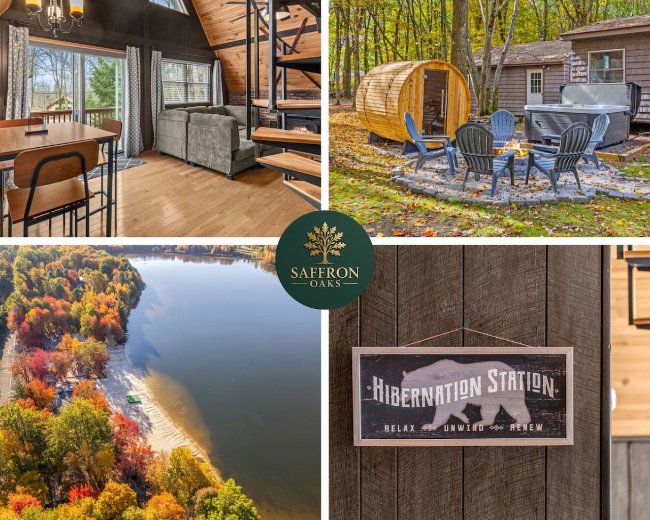 Poconos Pines: Lake Access, HotTub, Sauna, FirePit
