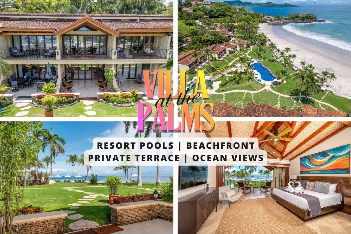 Beachfront Villa, Ocean Views, Resort Pools, Steps to Playa Flamingo — luxury vacation rental in Playa Flamingo, Costa Rica