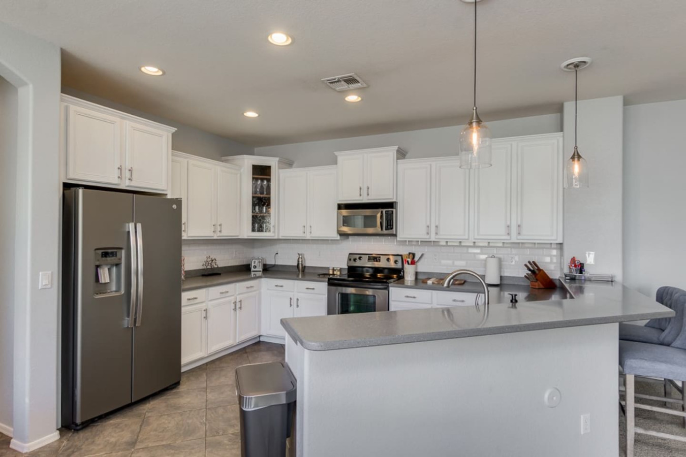 Lighting choices under cabinet