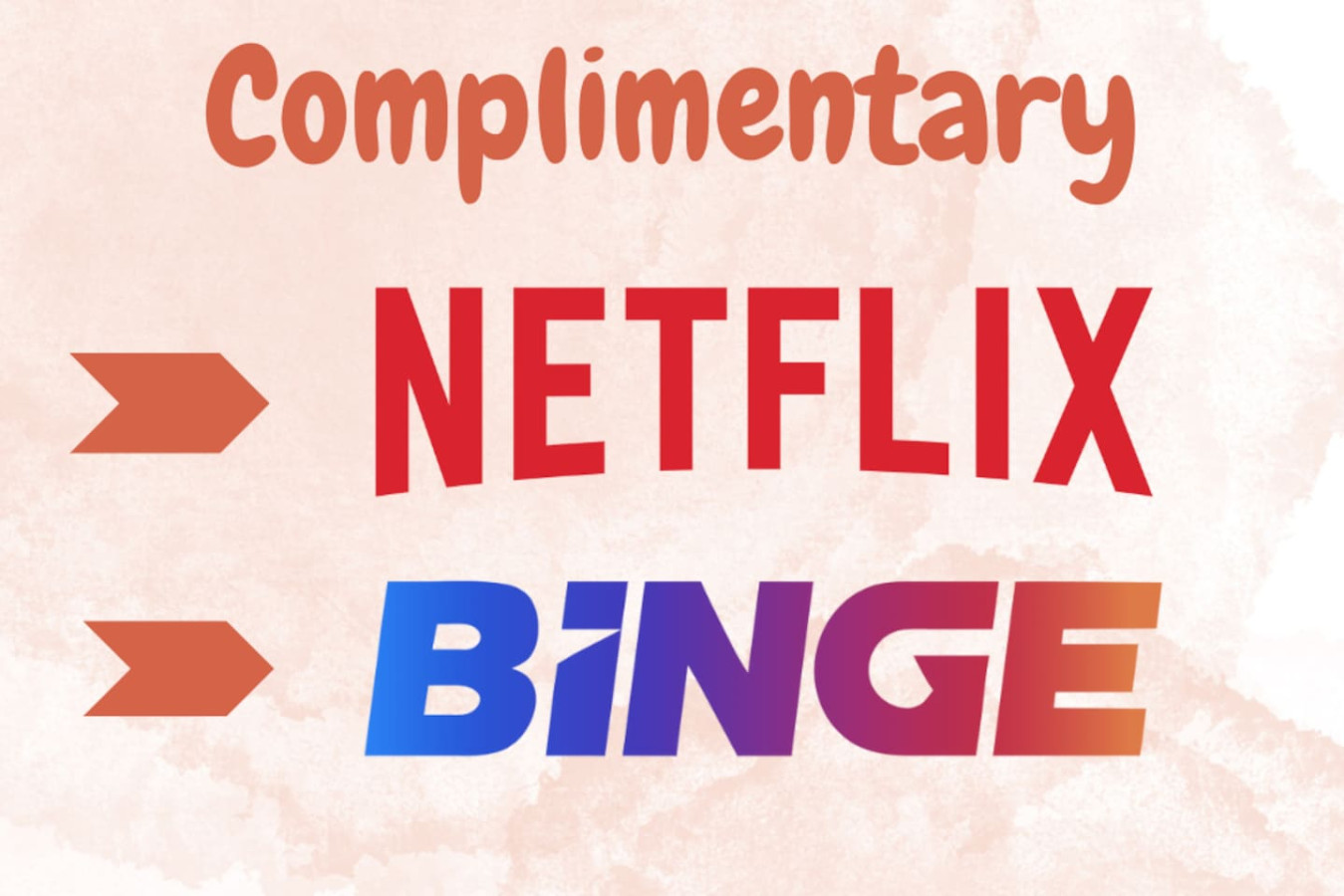 Complimentary Netflix & Binge