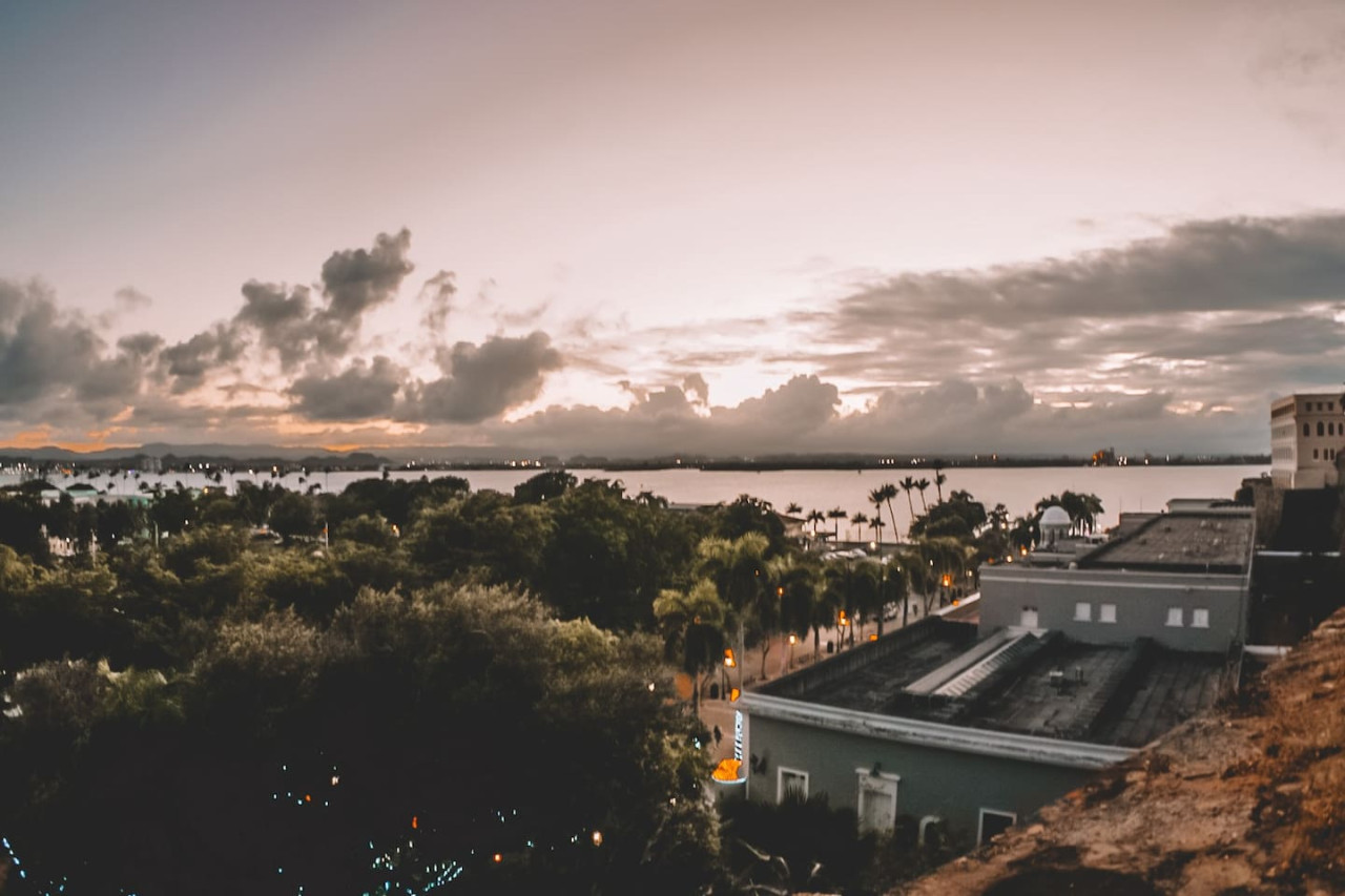 View of the ocean from the balcony of a vacation rental property — Ocean Breeze | Old San Juan | Spanish Style, Old San Juan