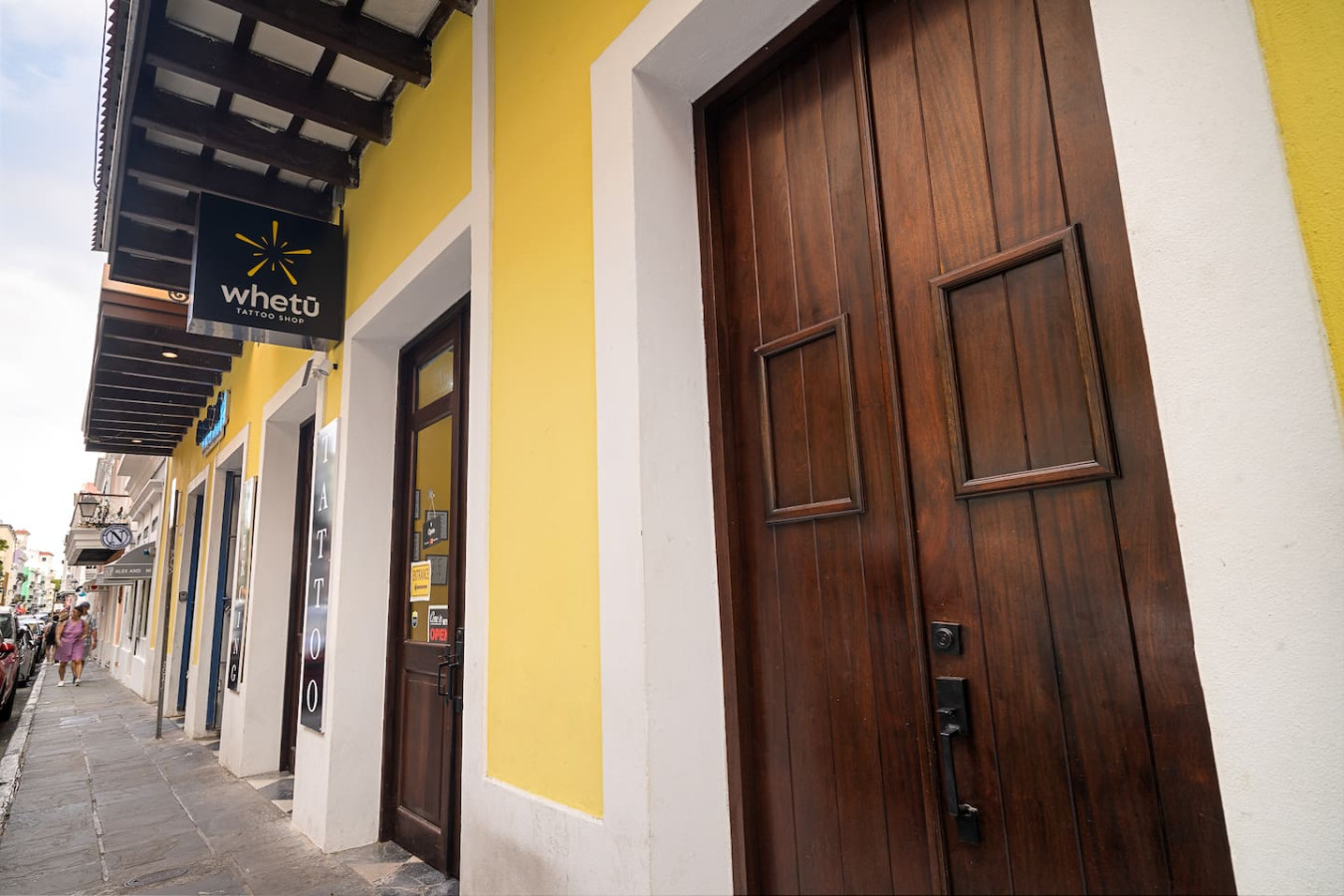 Yellow building with a balcony — Soho Garden Grand patio, Old San Juan