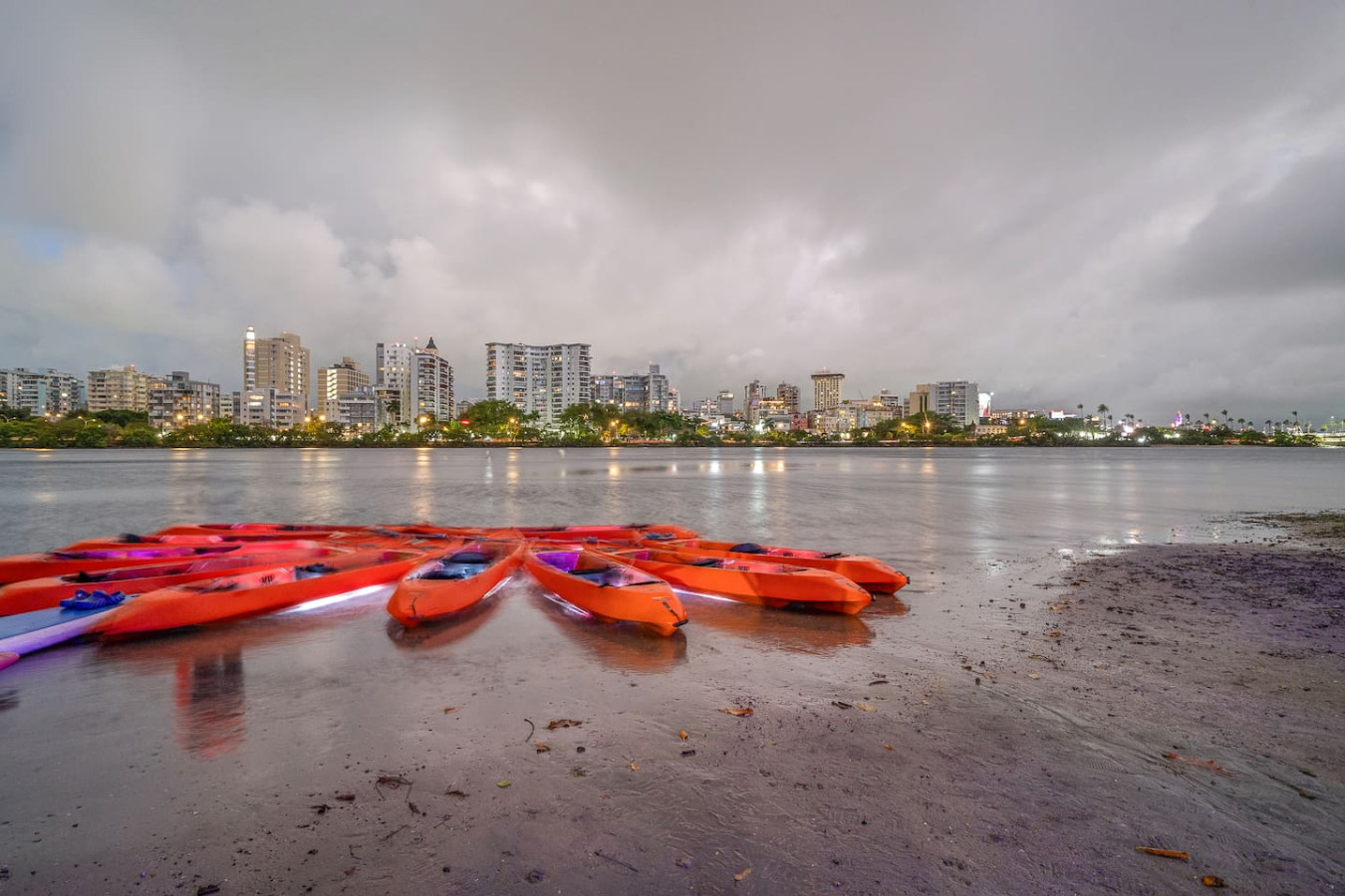 View of the ocean from the balcony of a vacation rental property in Puerto Rico (balcony 3) — Condado Penthouse, Condado