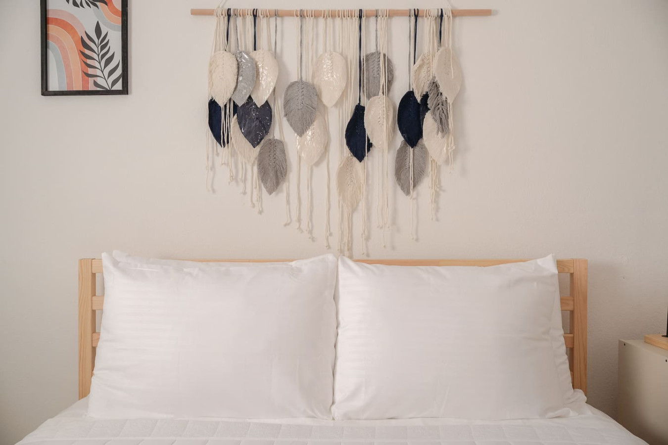 Two white pillows on a bed — Puerto Lagoon Downtown, Santurce