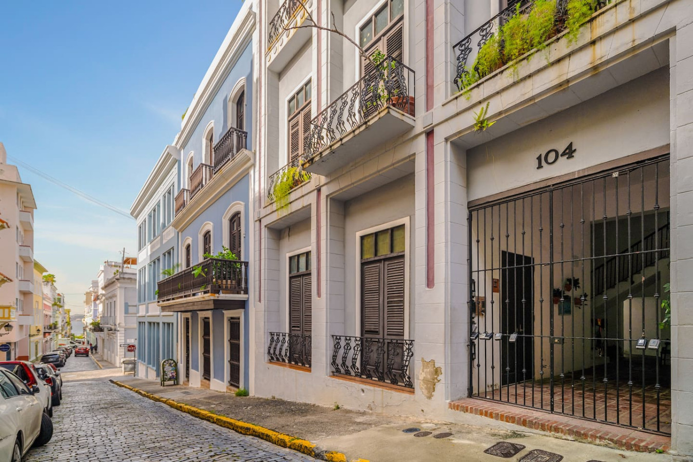View of the ocean from the balcony of a vacation rental property in Puerto Rico — Loft La Luz - Old San Juan, Old San Juan