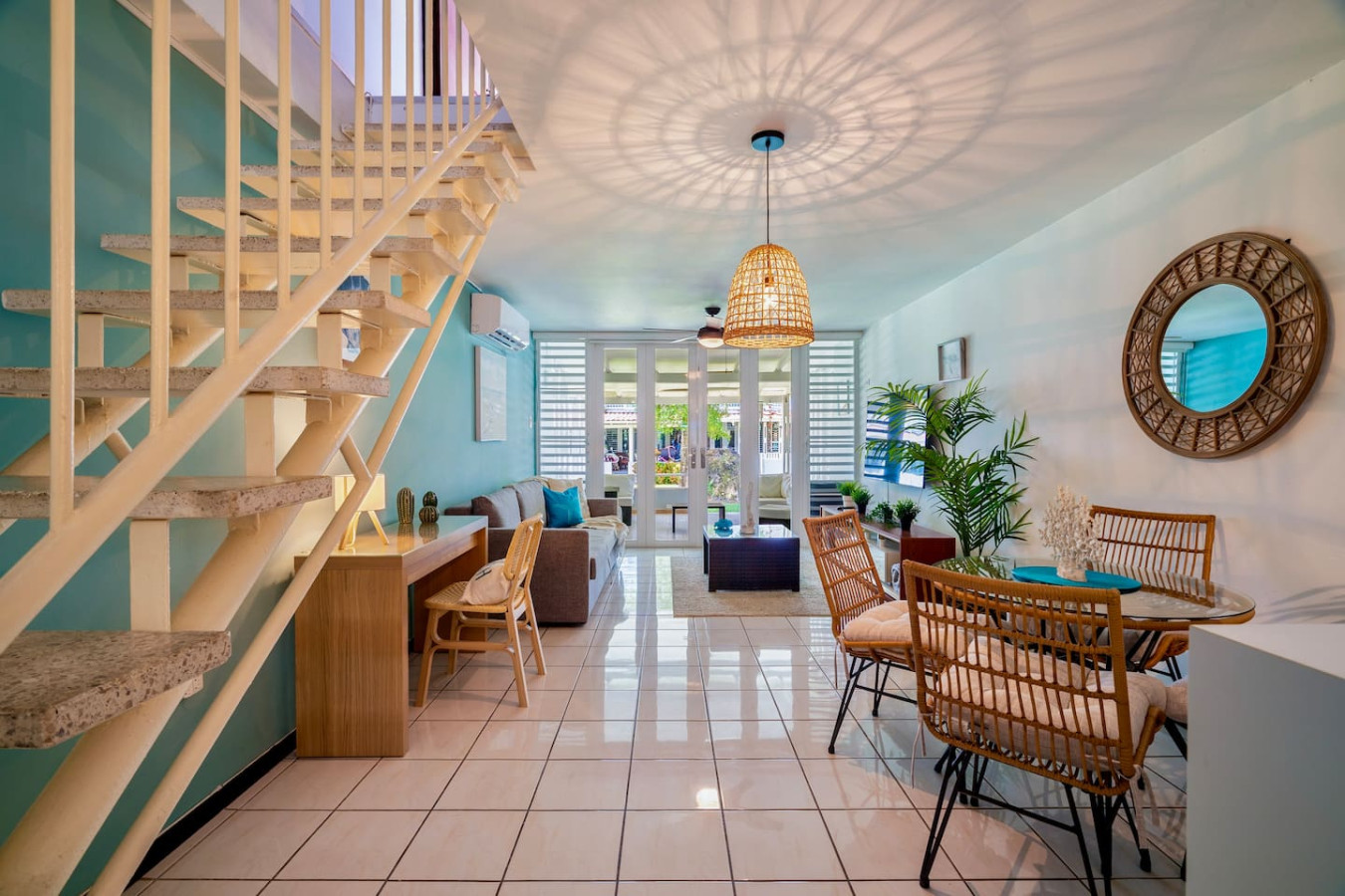 View of the ocean from the balcony of a vacation rental property in Puerto Rico — Beach Villa Dorado Del Mar, Dorado