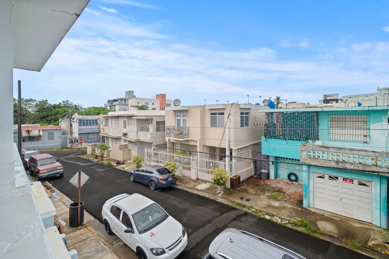 Street below, seen from the balcony — Sunkiss in Puerto Rico San Juan 3 Bedroom, Santurce