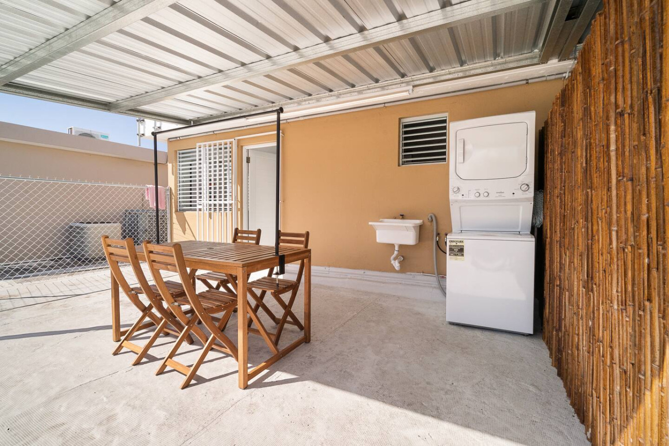 View of the ocean from the balcony of a vacation rental property in (balcony 3) — MoonJoy Chic 2BR Apartment Private Patio, C