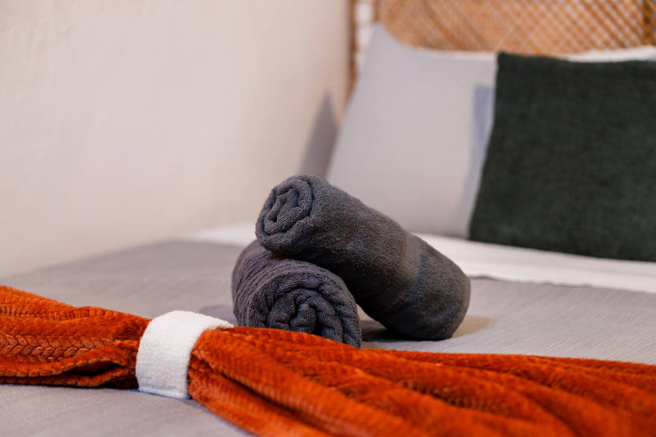 Two towels on a bed — Il Rifugio Nascosto | Somewhere In Heaven, Old San Juan