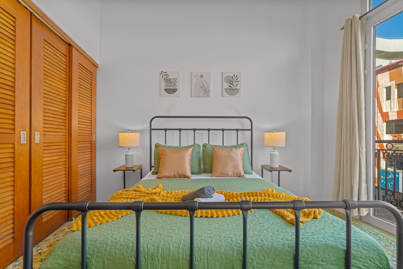 Bedroom view — The Galleria House | Private Patio Old San Juan, Old San Juan