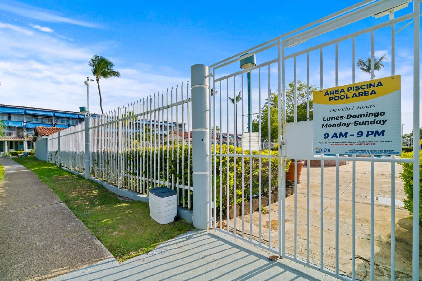 Fence in front of a building — Beachside Villa Dorado Pool Beach Access, Dorado
