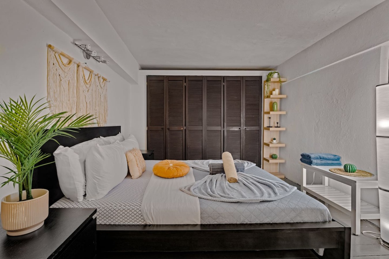 Bedroom with a bed and a window — Historic Loft in the Heart of Old San Juan, Old San Juan