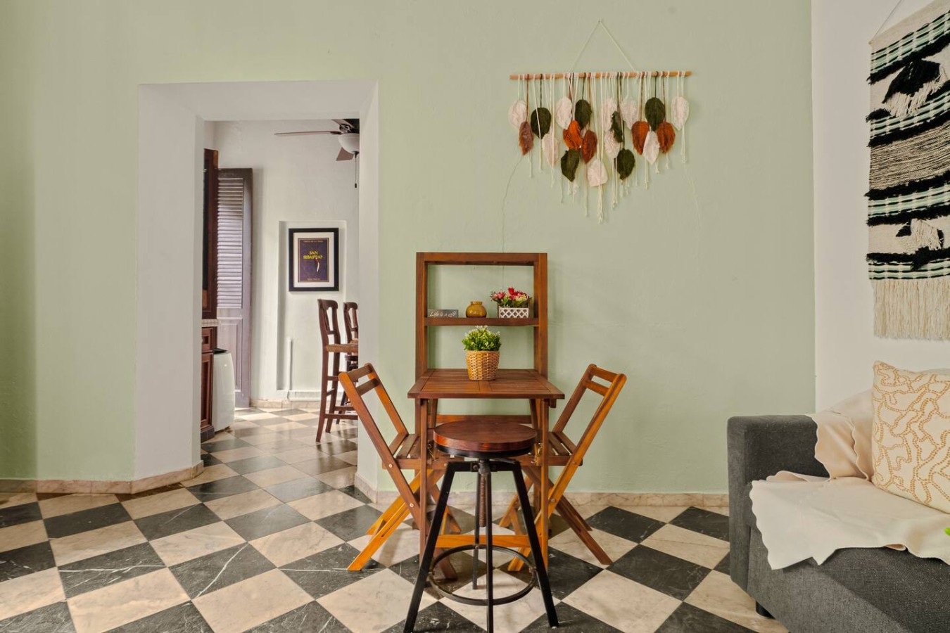 Dining table with chairs in a vacation rental property — 3B Imperial, Old San Juan