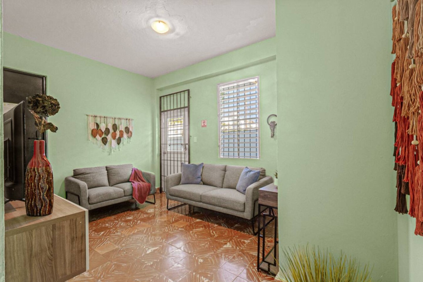 View of the ocean from the balcony of a vacation rental property in (bedroom 2) — Virelia | Colorful San Juan Escape for Four