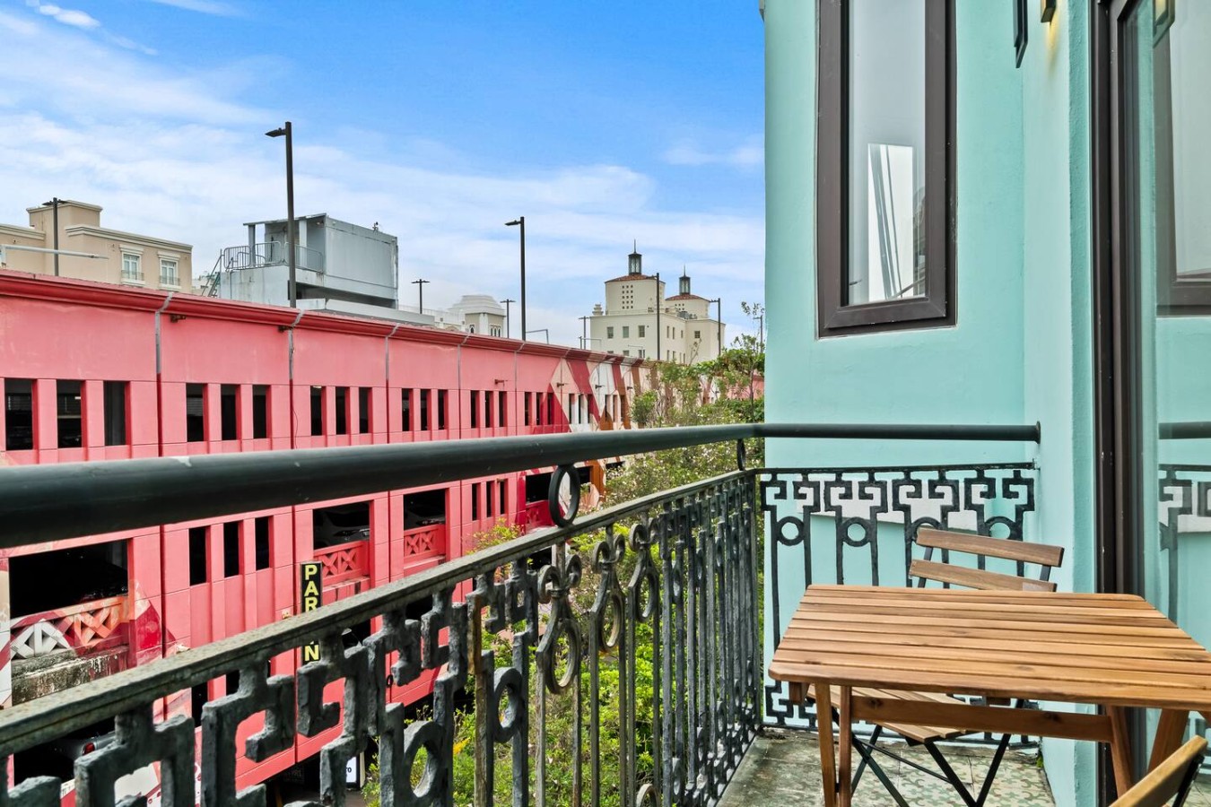 Balcony overlooking the ocean — Grand Galleria — Old San Juan Private Patio, Old San Juan