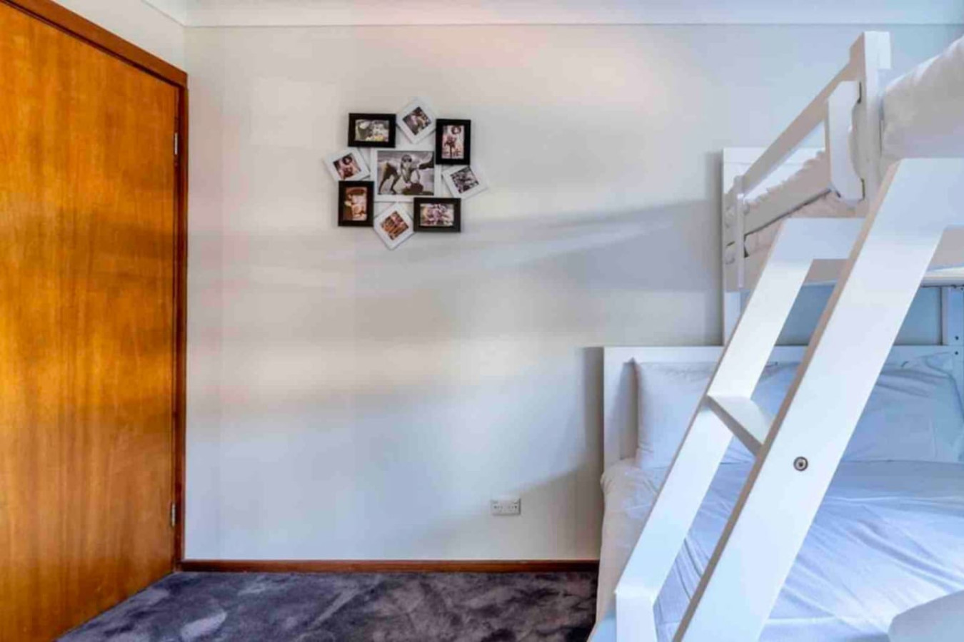 Cozy up in our bunkbed-equipped bedroom.