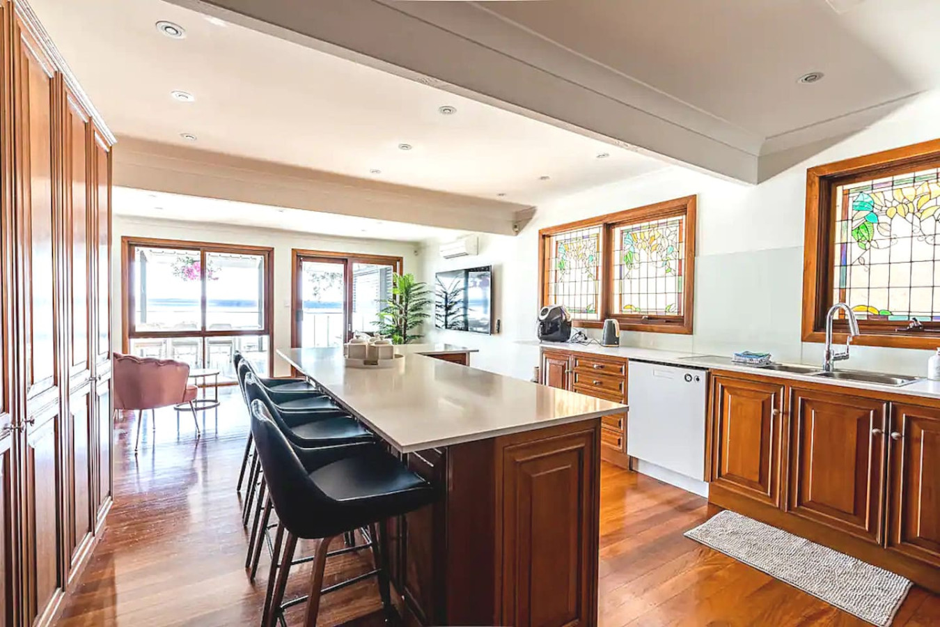 Fully equipped kitchen for culinary delights.