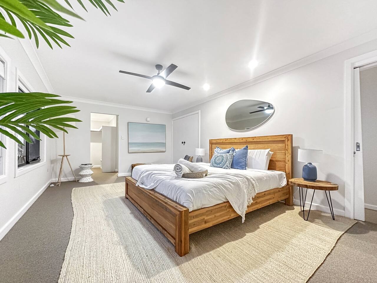 Sleep luxuriously in our spacious king bed.