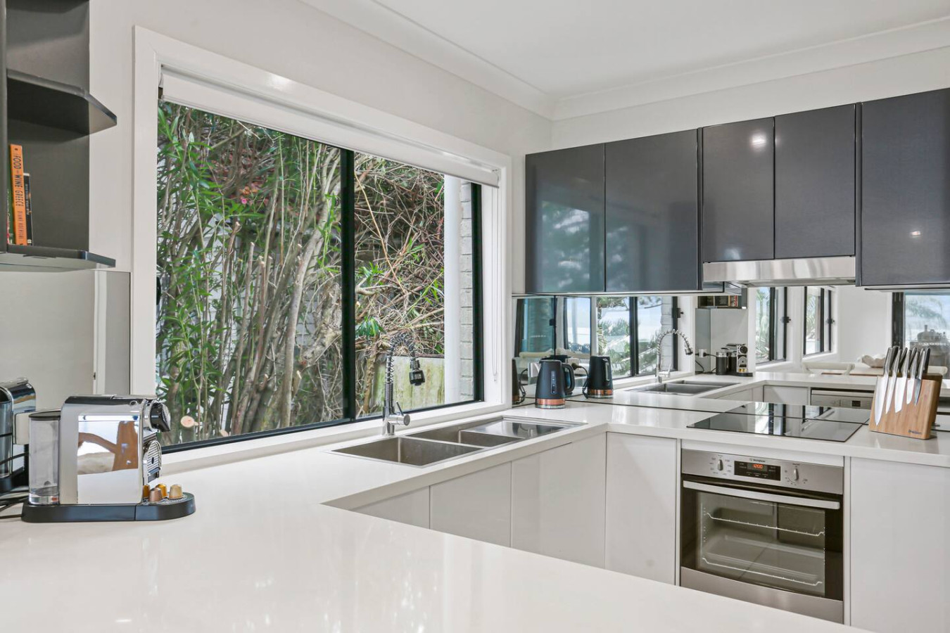 Cook with a scenic backdrop in our fully-equipped kitchen.