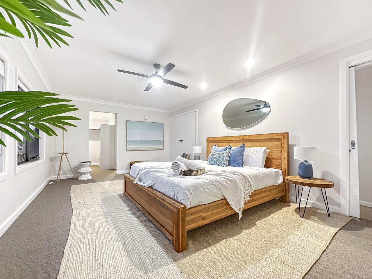 Sleep luxuriously in our spacious king bed.
