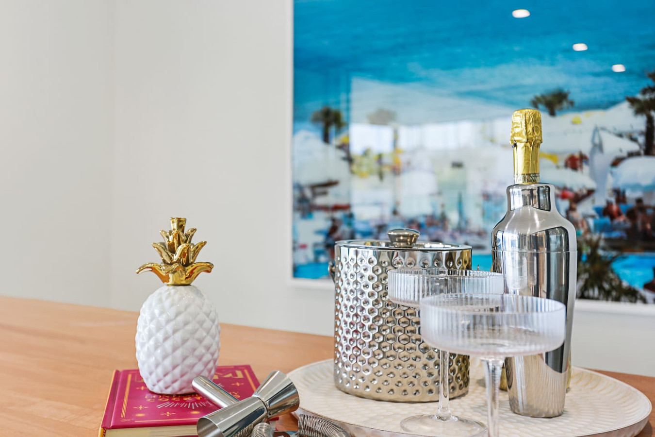 Savor drinks and conversation at our inviting bar counter.