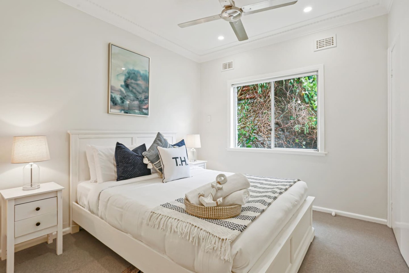 Cozy up in our bedroom with a comfortable double bed.