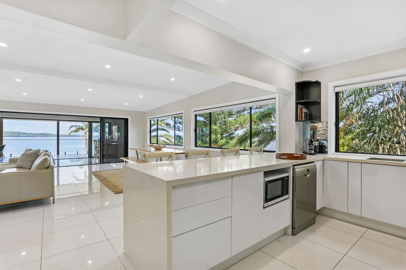 Prepare meals with a stunning backdrop in our fully equipped kitchen.